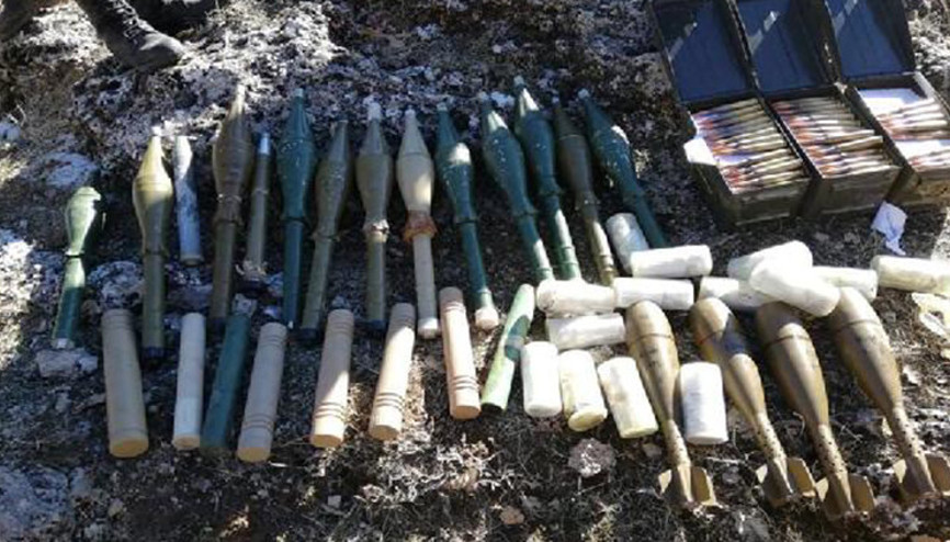 MSB: Pençe-Kaplan Operasyonunda ele geçirilen mühimmatlar imha edildi