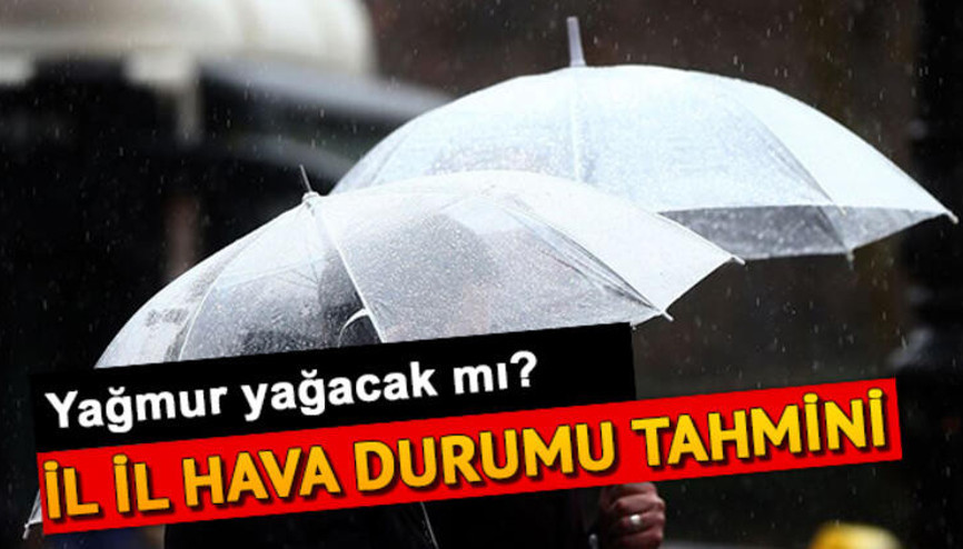 Pazar günü hava nasıl olacak İşte 3 Ocak 2021 il il hava durumu tahminleri