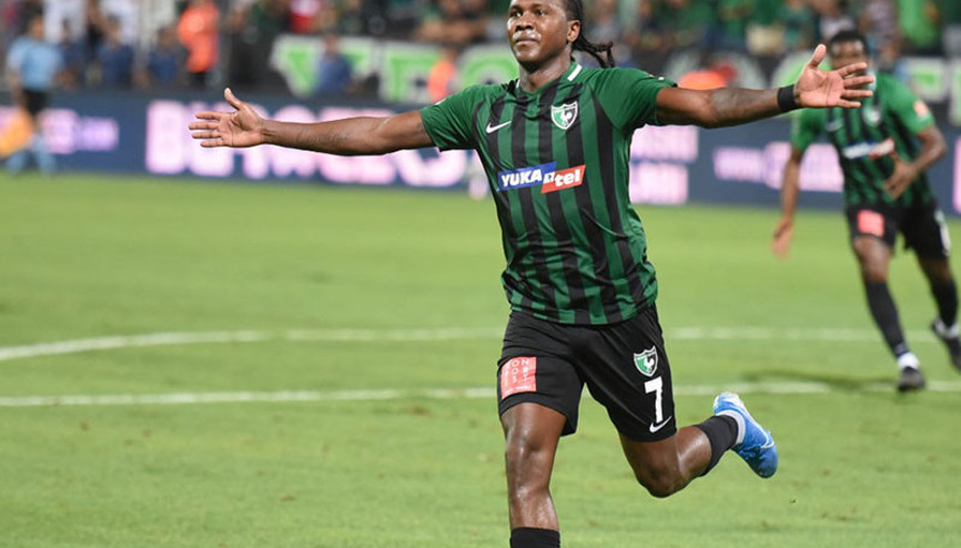 Denizlisporlu Hugo Rodallega geçen sezon attığı gol sayısını geçti