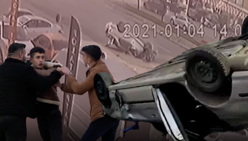 Kırıkkale’de feci kaza kamerada: 2 genç ölümden döndü Kırıkkale’de feci kaza kamerada: 2 genç ölümden döndü