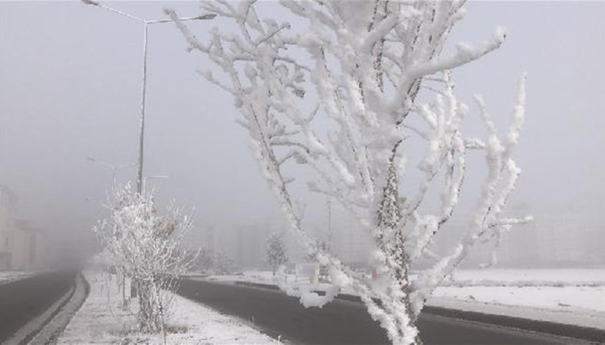 Karsta kırağı güzelliği