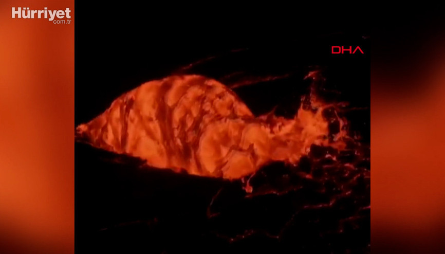 Kilauea yanardağı iki haftalık uykusundan uyandı