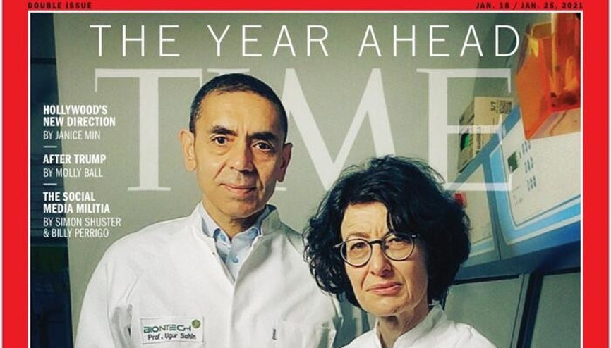 Prof. Dr. Uğur Şahin ve Özlem Türeci dünyaca ünlü TIME dergisinin kapağında