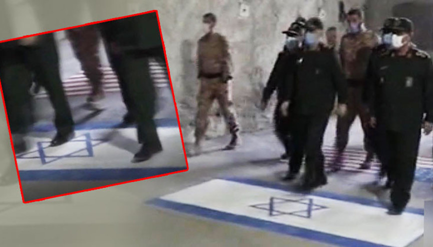 İrandan gerginliği artıracak adım İsrail ve ABD bayraklarını çiğnediler