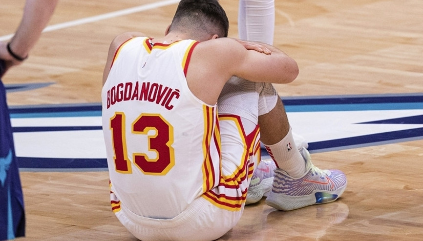 Atlanta Hawksta Bogdan Bogdanovic şoku Fenerbahçenin eski oyuncusu sakatlandı...