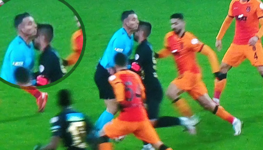 Malatyaspor - Galatasaray maçında talihsiz sakatlık Adem Büyük ve Özgür Yankaya çarpıştı...