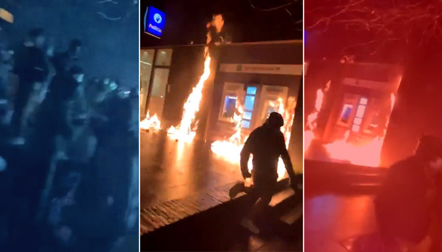 Avrupanın göbeğinde kaos Afrikalı bir genç karakolda öldü... Polis merkezini ateşe verip Kralın aracını taşladılar