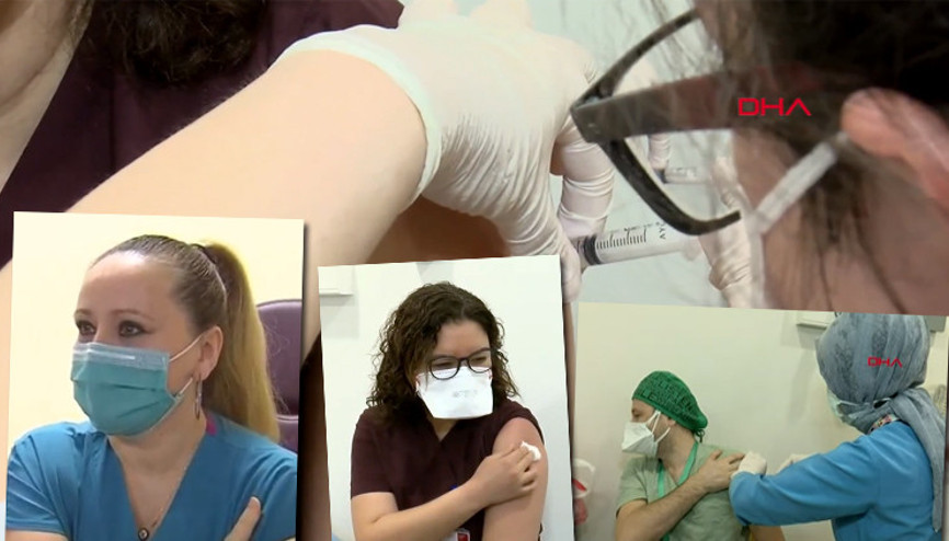 Koronavirüsle mücadelede dönüm noktası Türkiye genelinde kitlesel aşılama başladı