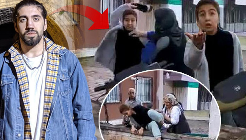 Antalyada şoke eden anlar Üniversite öğrencisine terlikle saldırdı...