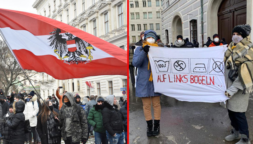 Sağcılar önlemleri, solcular da onları protesto etti