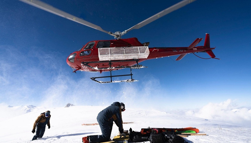 Kaçkarlarda heliski heyecanı başladı