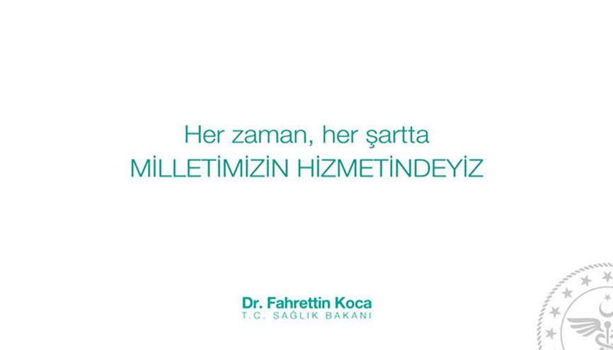 Bakan Koca Twitterdan paylaştı