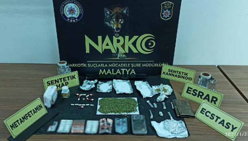 Malatyadaki uyuşturucu operasyonuna 1 tutuklama