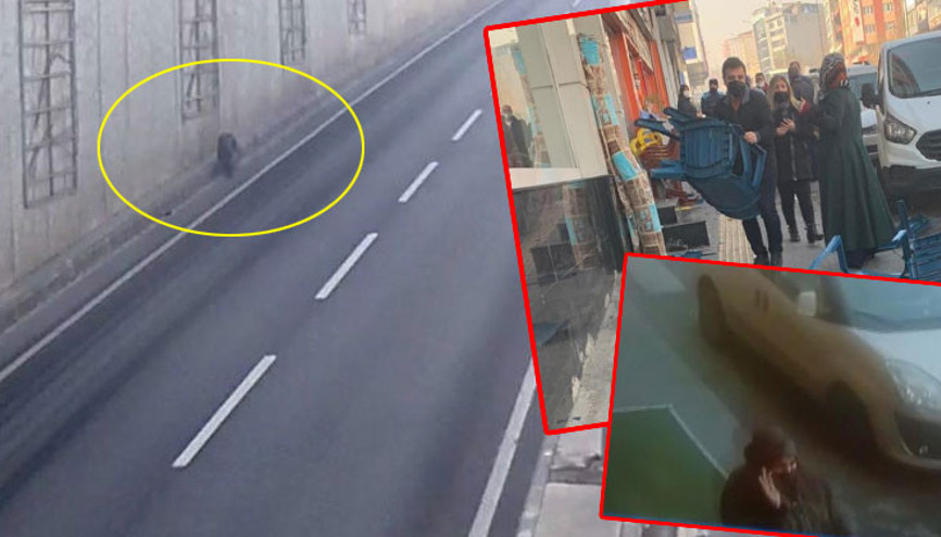 Halk otobüsünden fırlayan tekerlek dehşet saçtı