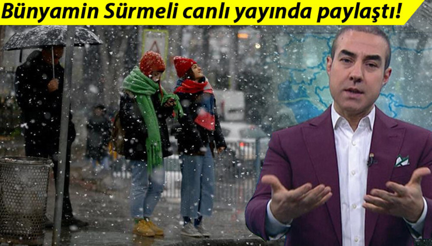Bünyamin Sürmeli açıkladı İşte İstanbul’a kar yağışı ile ilgili son dakika bilgileri…