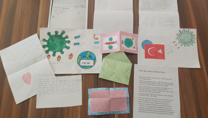 Prof. Dr. Uğur Şahin ve eşi Dr. Özlem Türeci’ye öğrenci mektubu