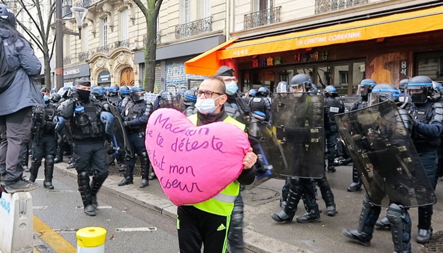 Fransa’da güvenlik yasa tasarısına karşı protestolar sürüyor