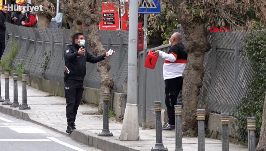 Şişlide korsan taksisi bağlanan şahıs kendini yakmak istedi