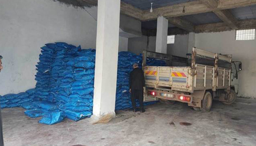 Gaziantepte zabıta ekipleri 70 ton kaçak kömür ele geçirdi