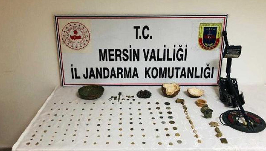 Mersin’de tarihi eser operasyonu