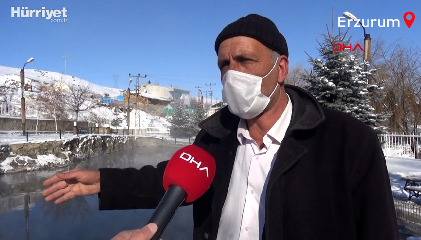 Erzurum Balıklıgöl -30da bile donmuyor