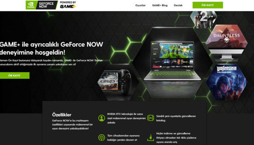 GeForce NOW powered by GAME+ platformu güçleniyor