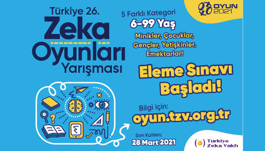 Zeka Oyunları yarışma süreci başladı