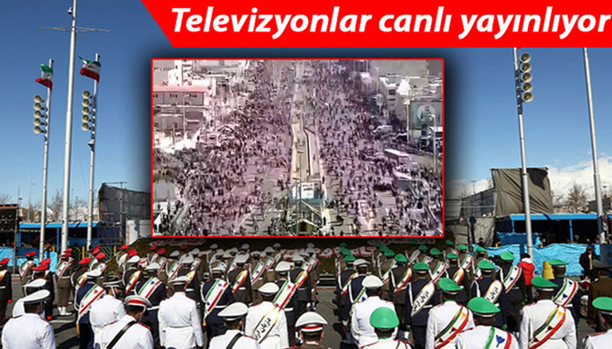 Binlerce insan sokaklara koştu... İran devrimi 42. yılı kutlamalarında koronavirüs unutuldu