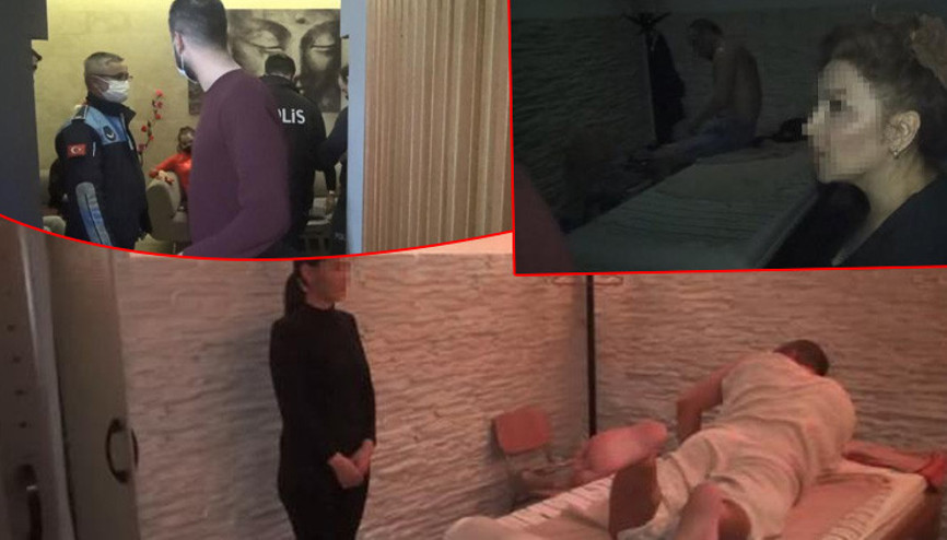 Esenyurtta masaj salonuna baskın Koronavirüse rağmen... Esenyurtta masaj salonuna baskın Koronavirüse rağmen...