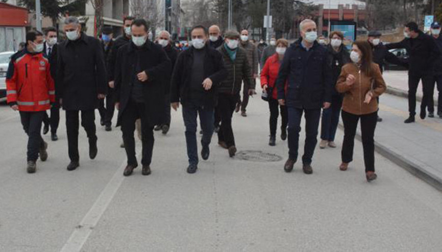 Bilecikte Vali Şentürkün katılımıyla koronavirüs denetimi