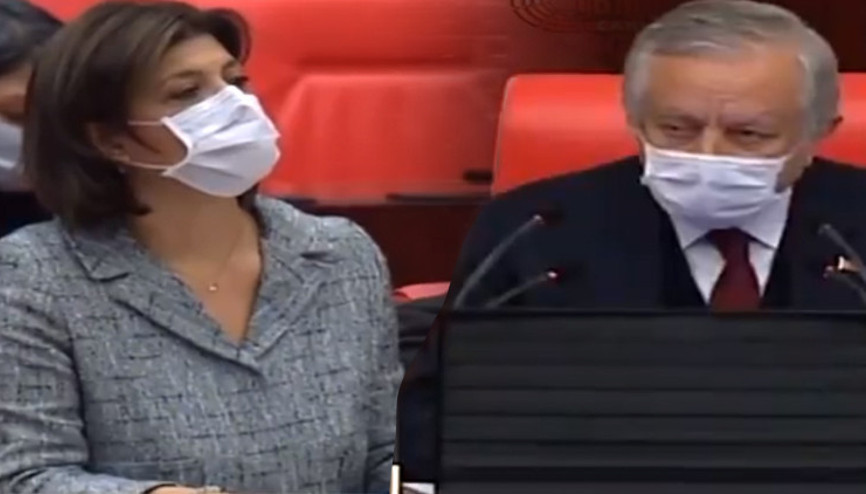 HDPli Beştaşın yüzüne bakarak söyledi: Sözlerim sırtını PYDye dayayan alçaklara... Rahatsızlık duyduğunuz için çok mutlu oldum