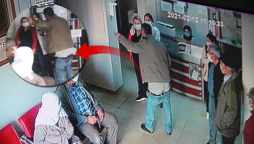 Aile Sağlığı Merkezinde pantolonunu indirip hakaretler yağdırdı