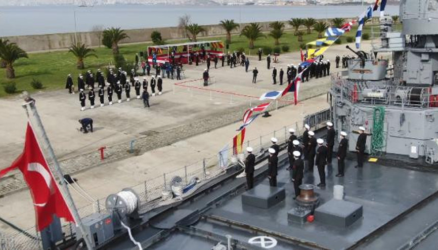 Deniz Harp Okulunda devir teslim töreni