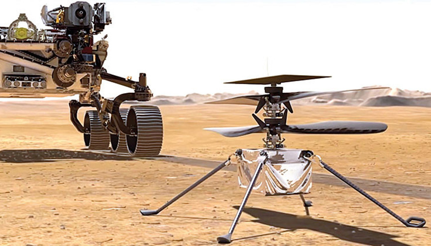 Kızıl Gezegen’in ‘marifet’li helikopteri