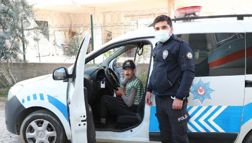 Epilepsi hastası İdrise polislerden sürpriz