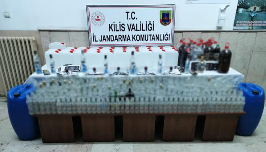 Kilis’te sahte içki operasyonu