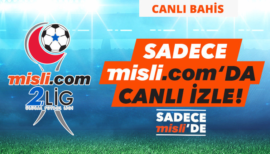 Misli.com 2. Lig Canlı Yayınları ve Canlı İddaa (24 Şubat 2021)