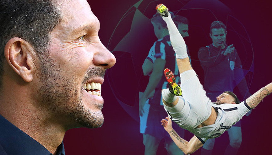 Dünya bu golü konuşuyor Olivier Giroud, Atletico Madridi böyle yıktı...