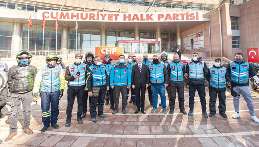Kuryelere CHP desteği