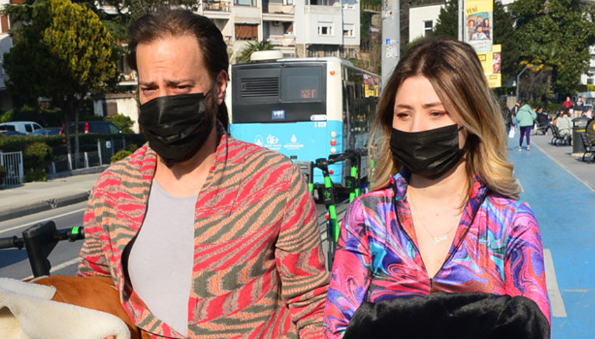 Kaan Taşaner ve sevgilisi Seray Dura, Bebekte