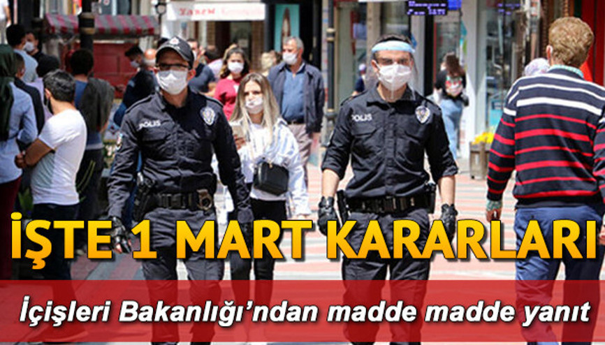 Sokağa çıkma yasağı genelgesi yayınlandı...İşte normalleşme takviminin detayları