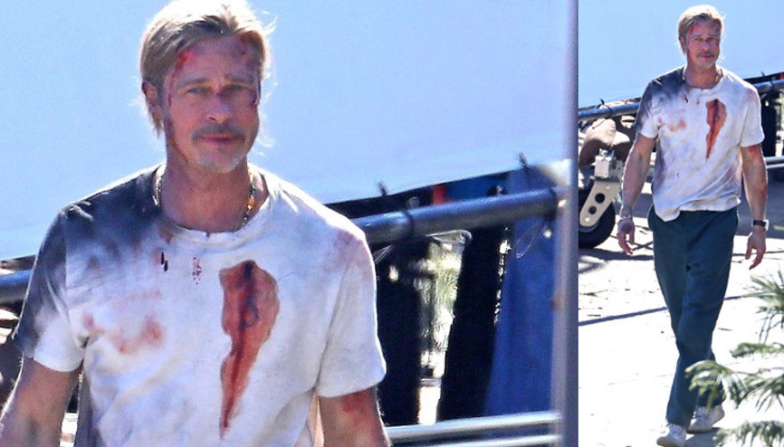 Brad Pitt kanlar içinde