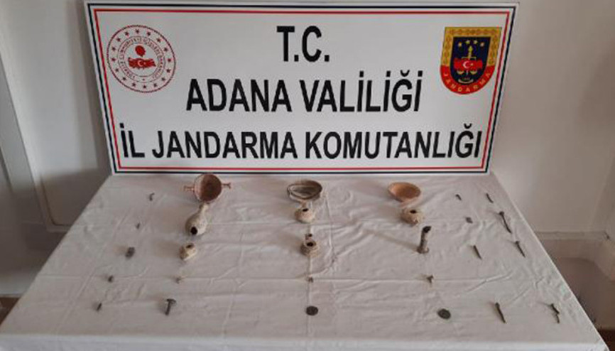 Adanada tarihi eser operasyonu: 2 gözaltı