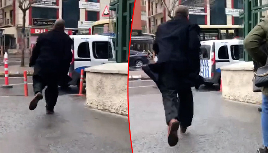 Tacizci hoca Burhan Dalğaliden yok artık dedirten yanıt Koşarak uzaklaştı