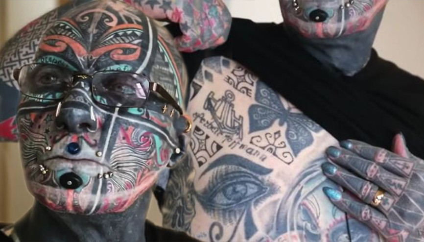 Alman dövme adam görenleri hayrete düşürüyor