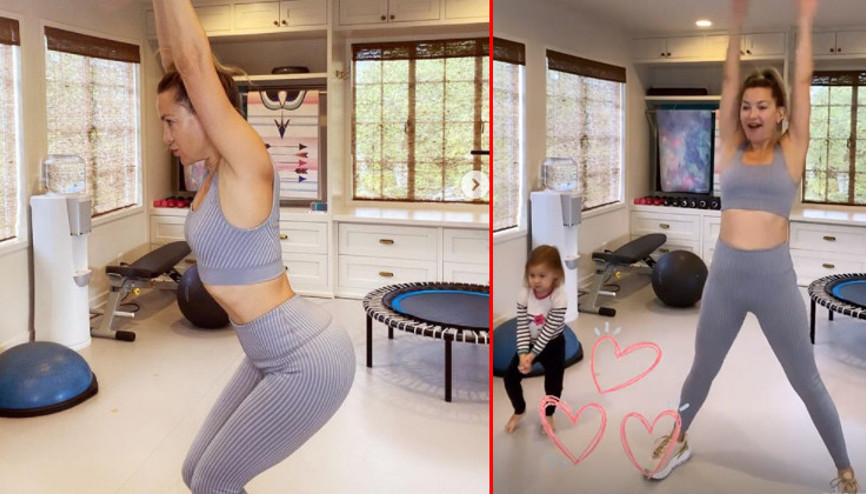 Kate Hudson, iki yaşındaki kızı Rani Rose ile spor yaptı Kate Hudson, iki yaşındaki kızı Rani Rose ile spor yaptı