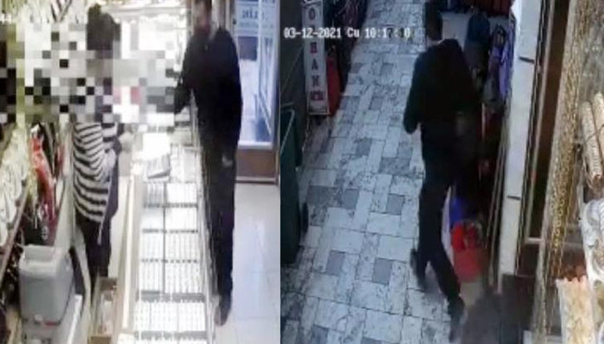 Kuyumcudaki soyguncuyu çelme takıp düşürerek yakalattı
