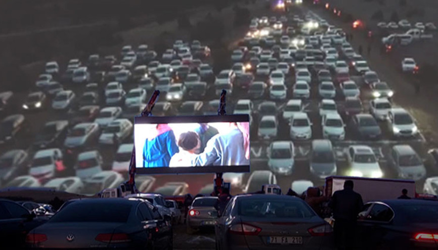 Kırıkkalede arabalı sinema etkinliği