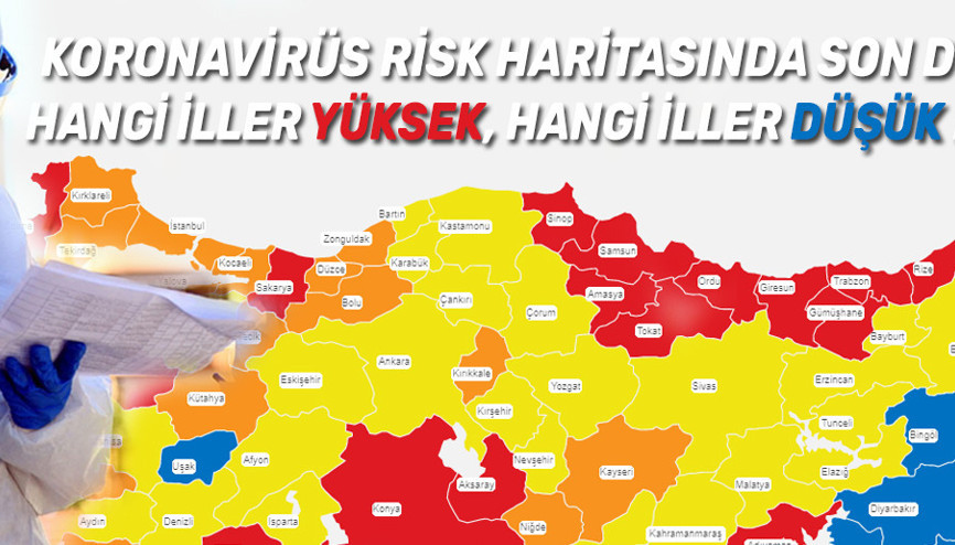 Koronavirüs 21 Mart Türkiye risk haritası son durum... Hangi iller düşük hangi iller yüksek riskli Corona virüs vaka tablosunda son veriler