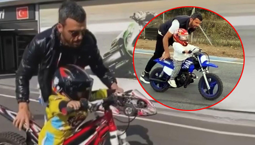 Kenan Sofuoğlu, oğlu Zaynın 2 yaşına girmeden motor kullanmasını eleştirenlere yanıt verdi